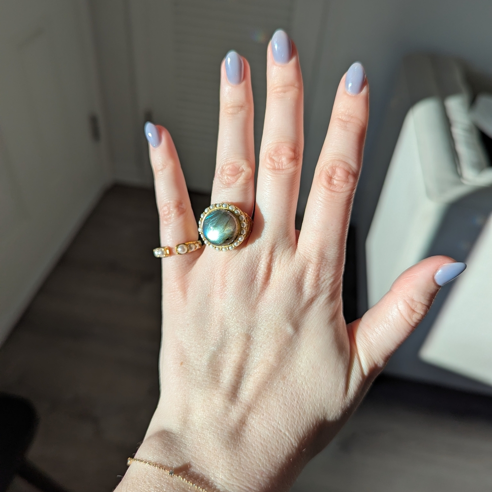 Gold Pearl Costume Jewelry Rings